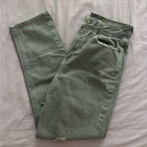 American Eagle Sage Green Slim Jeans